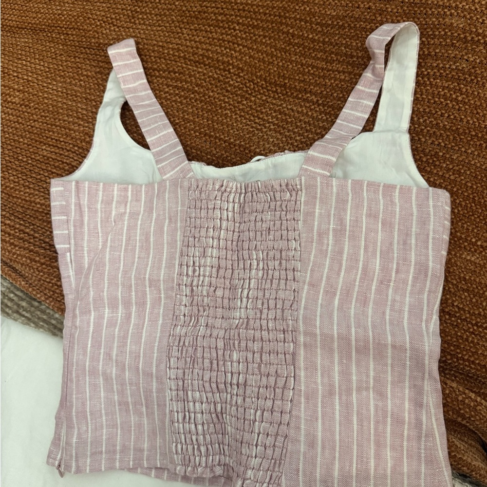 Reformation Pink and White Striped Camisole - Picture 4 of 4
